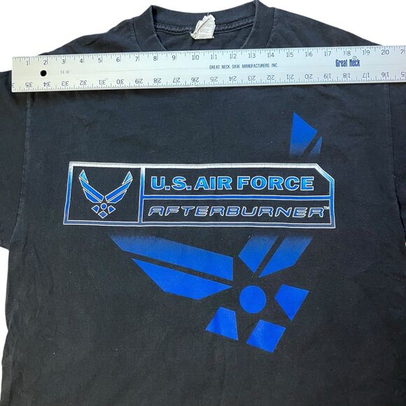 Vintage U.S. Air Force Afterburner Monster Jam T Shirt Mens Large Black Military - Picture 8 of 10